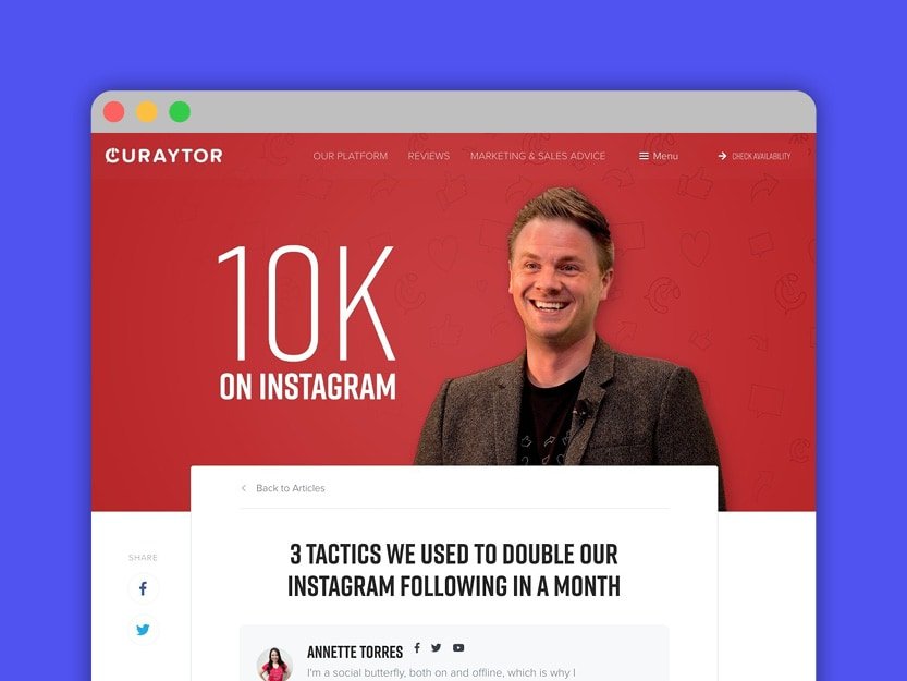 Portfolio Icons - Blog Post - Curaytor – Double Your Instagram