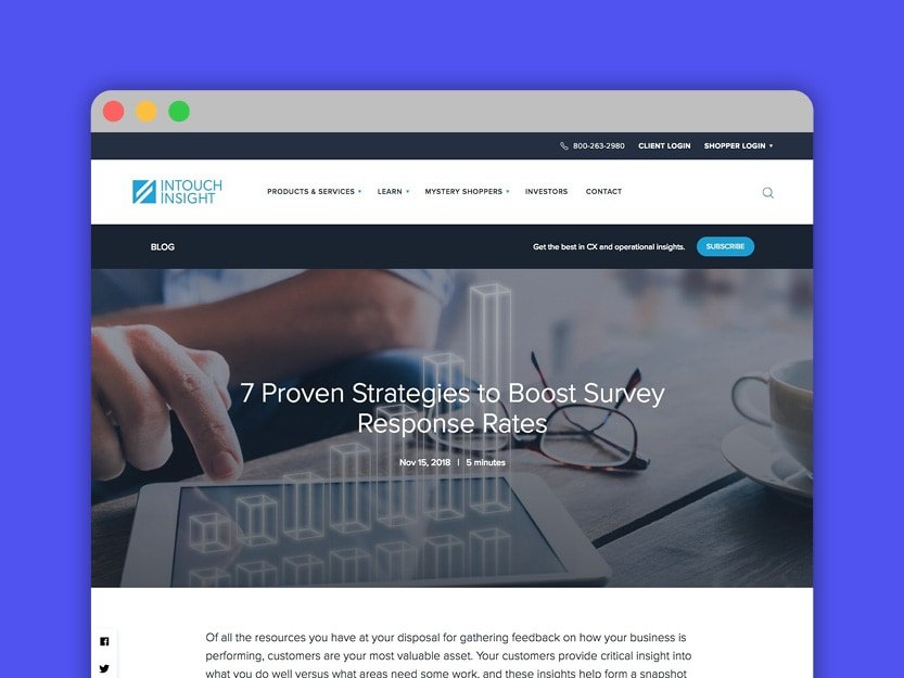 Portfolio Icons - Blog Post - Intouch Insight – Survey Response Rates
