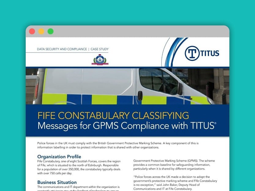 Portfolio Icons - Case Study - TITUS – Fife Constabulary