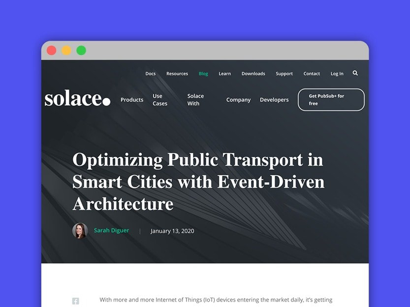 Portfolio Icons - Blog Post - Solace - Public Transport in Smart Cities