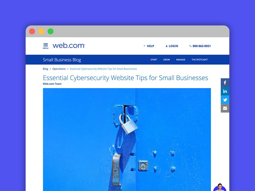 Portfolio Icons - Blog Post - Web-com - Cybersecurity Tips
